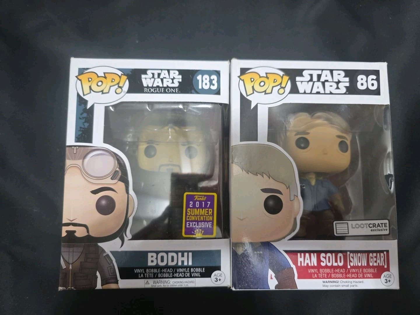 Funko Pop Bundles! Star Wars - Bodhi #183 And Han Solo#86