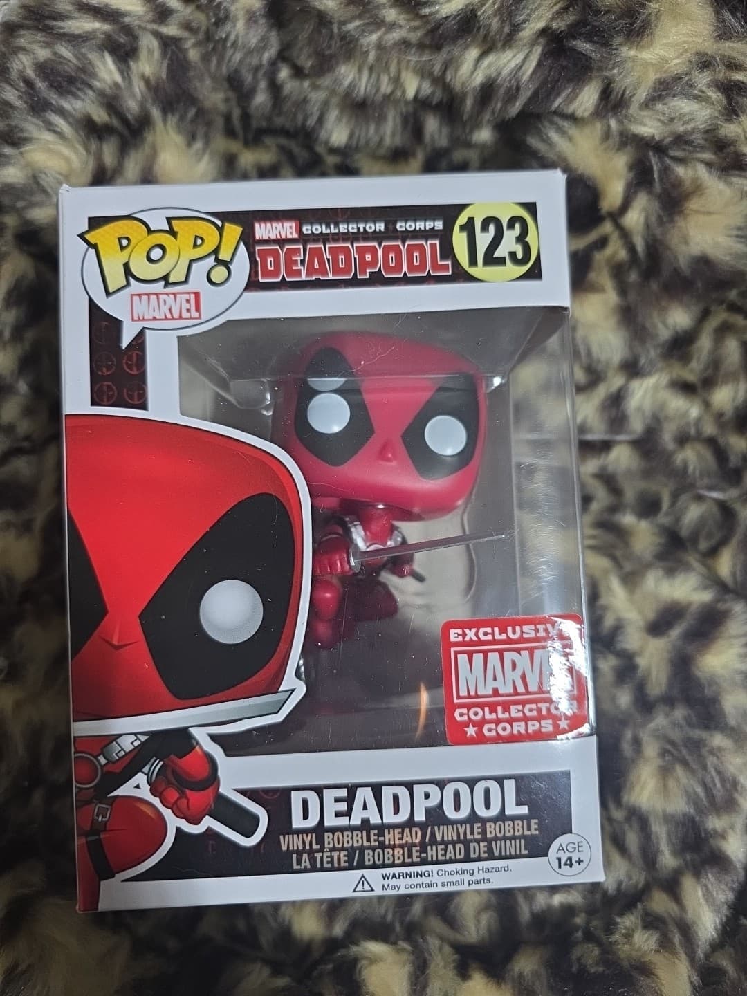 Funko Pop! #123 Leaping Deadpool Marvel Collector Corps Exclusive