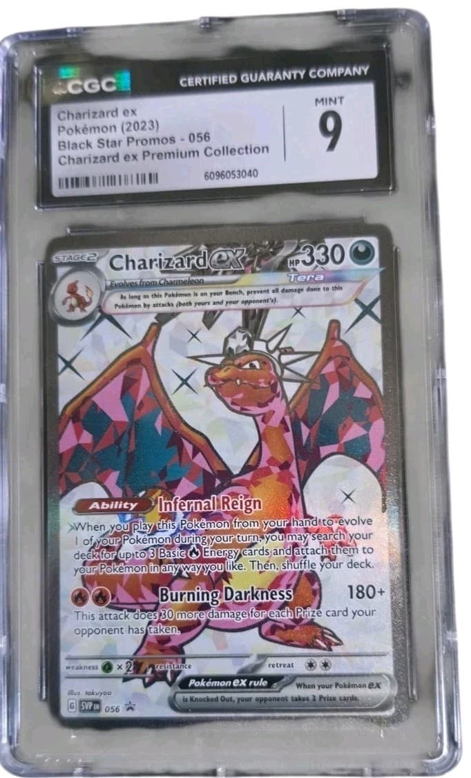 CGC 9 - Pokémon TCG: Scarlet Violet English Black Star Promo Charizard EX #56