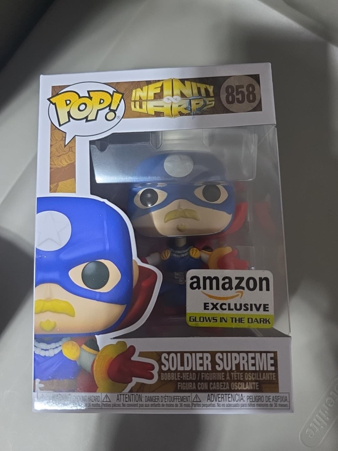 Funko Pop! Vinyl: Marvel - Soldier Supreme (Glows in the Dark) - Amazon...