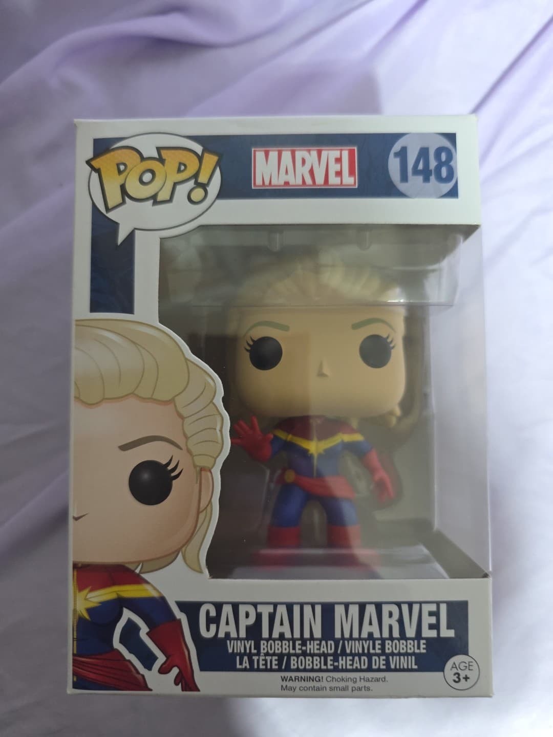 Funko Pop! Vinyl: Marvel - Captain Marvel - (Unmasked) #148