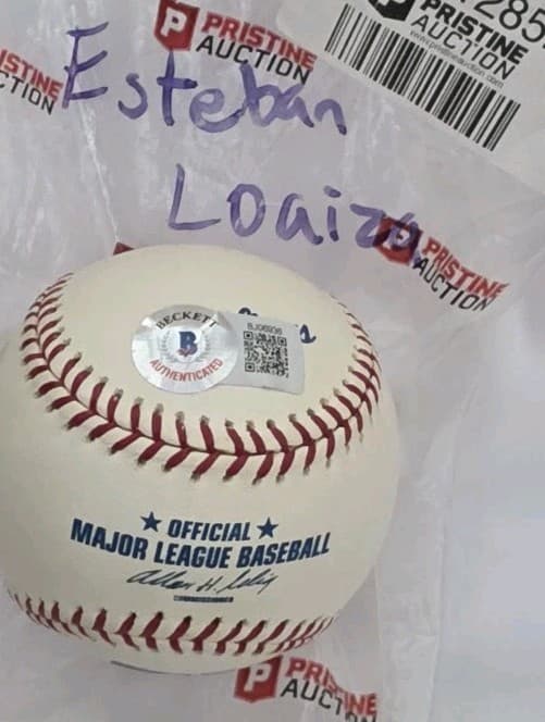 PIRATES YANKEES DODGERS WHITE SOX ESTEBAN LOAIZA SIGNED OML BASEBALL COA