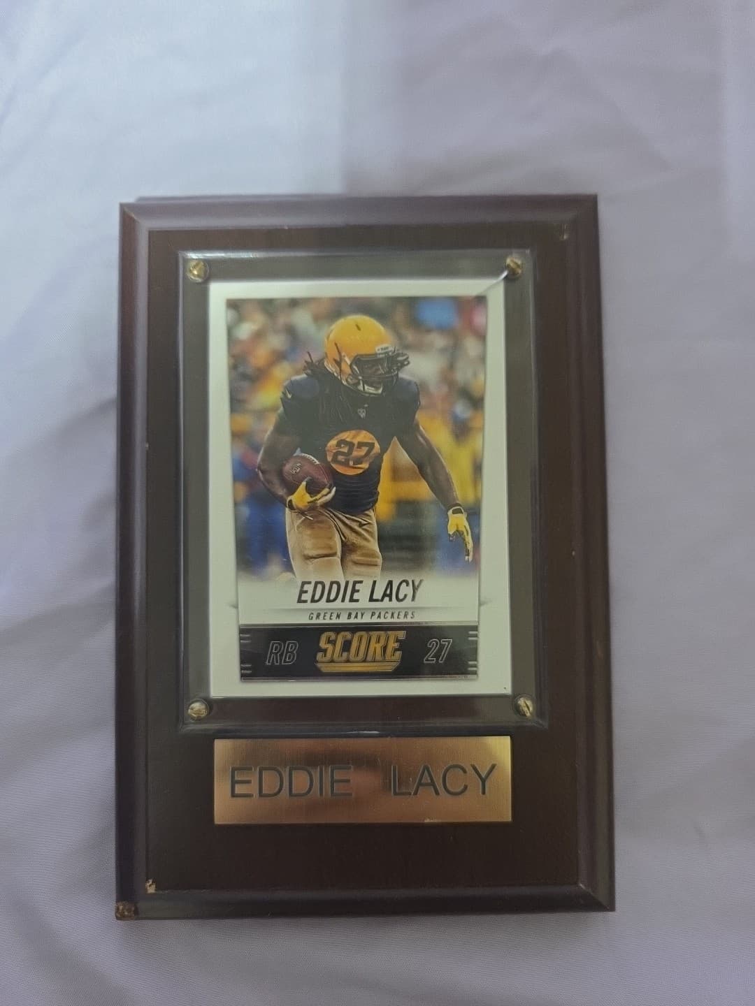 Eddie Lacy Card Framed