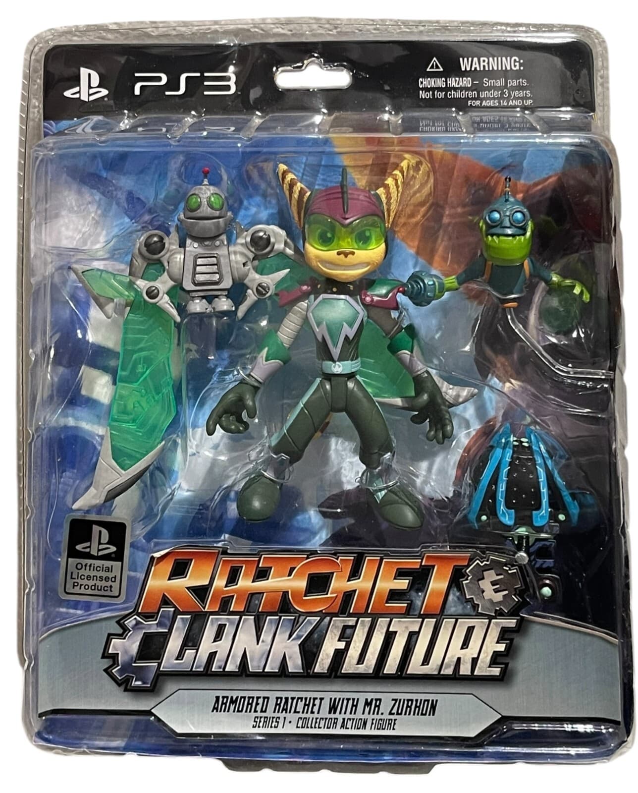 Ratchet & Clank Future DC Direct Armored Ratchet With Mr Zurkon Figure 28687