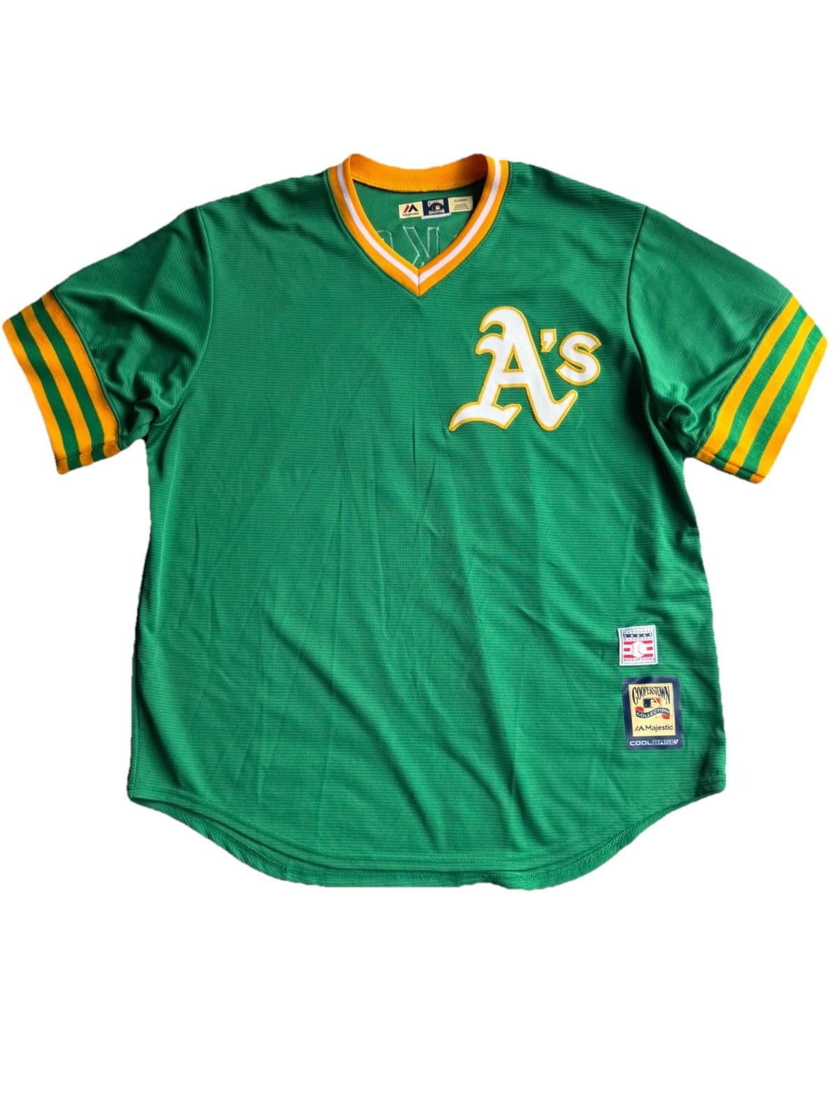 Oakland A’s Reggie Jackson #9 Majestic Cooperstown Collection Jersey Size XL