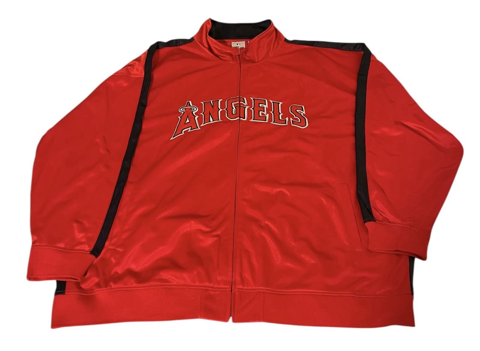 MLB Genuine Merchandise Men's Red Los Angeles Angels Red Logo Jacket Size 6XL