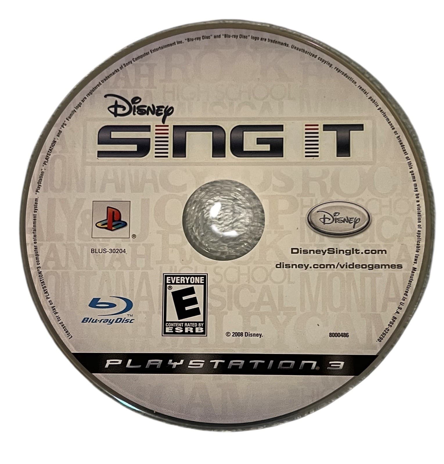 Disney Sing It Playstation 3 Disc Only