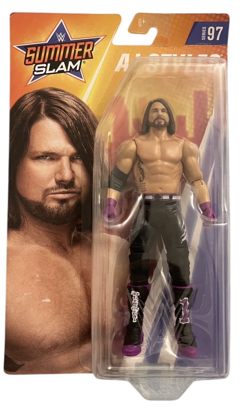 NEW AJ Styles Series #97 Summerslam Mattel Wrestling Figure WWE 2019
