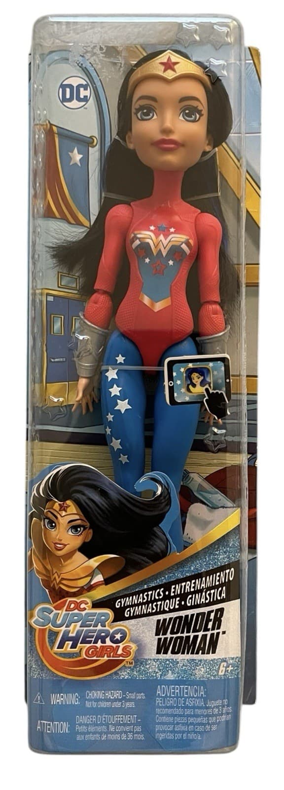 Rare DC Super Hero Girls Gymnastics WONDER WOMAN Action Figure 2017 Mattel New