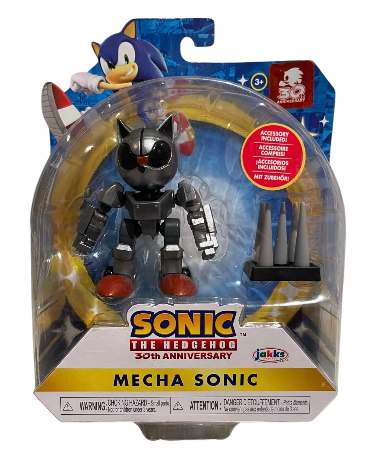 Jakks Pacific Sonic The Hedgehog Mecha Sonic with Spike Trap Action Figure Age3+