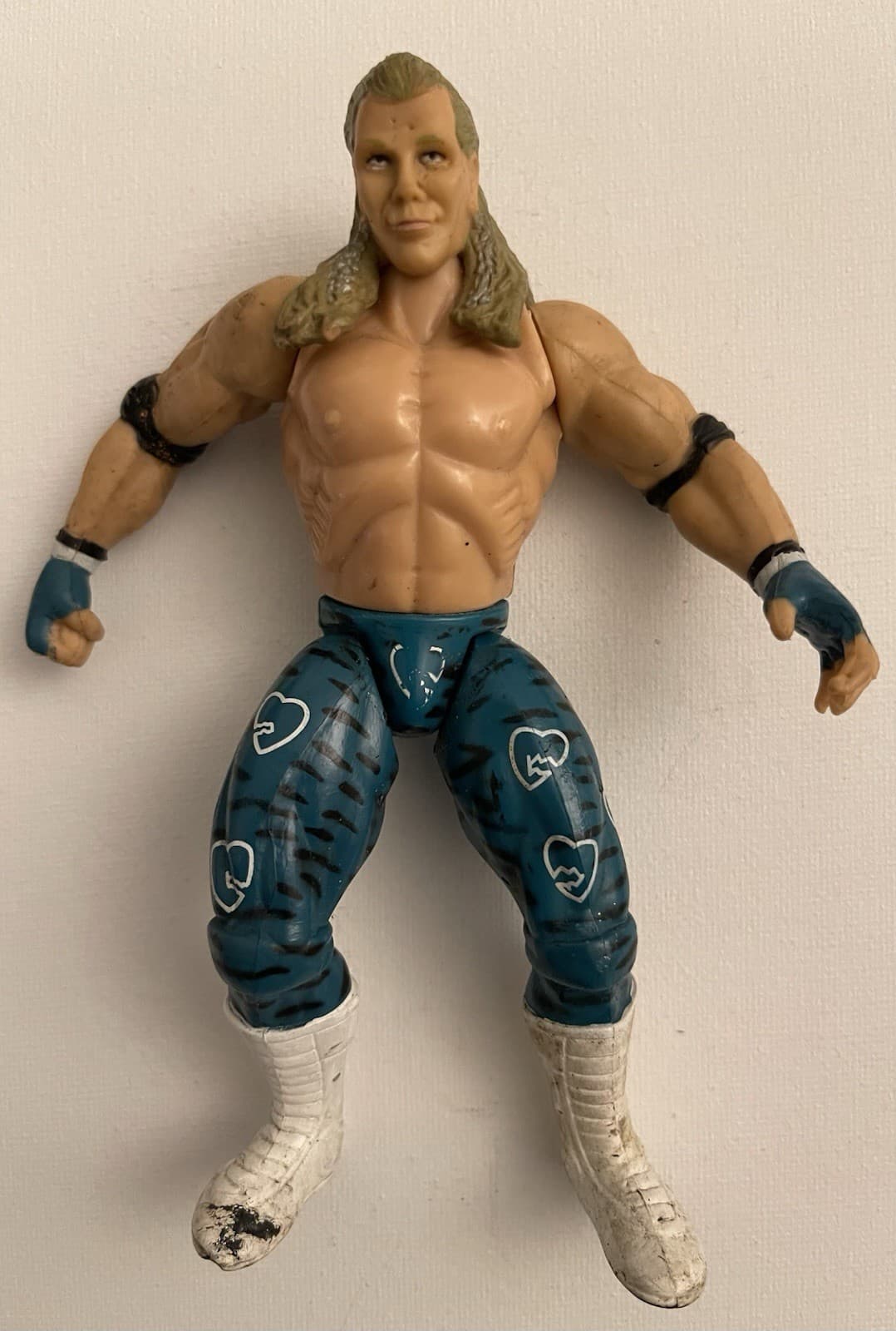 WWF Superstars Series 3 blue Shawn Michaels Jakks Action Figure 1996