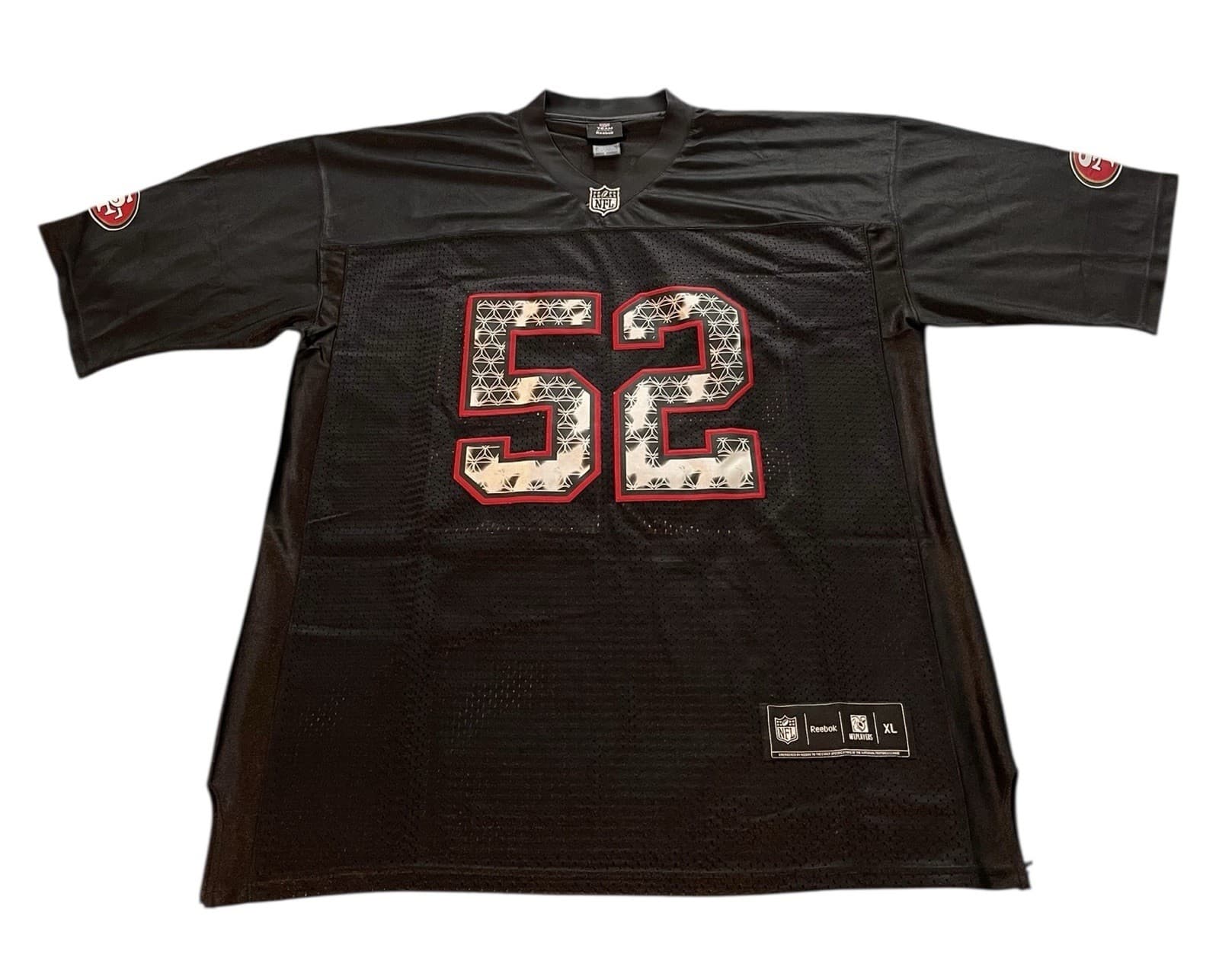 Reebox Patrick Willis #52 SF 49ers Stitched Authentic Jersey Men’s Size XL