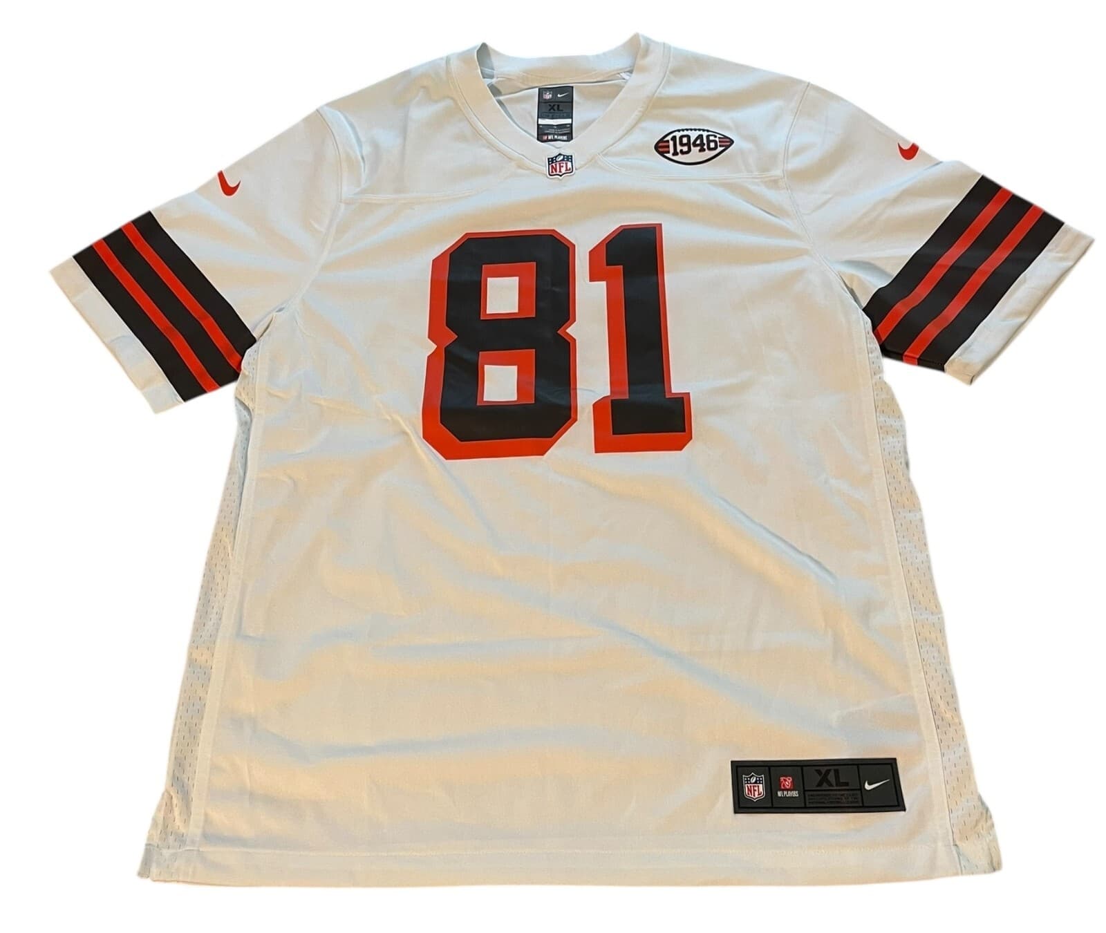 Nike NFL Cleveland Browns White Austin Hooper #81 On-Field Jersey Size XL NWT