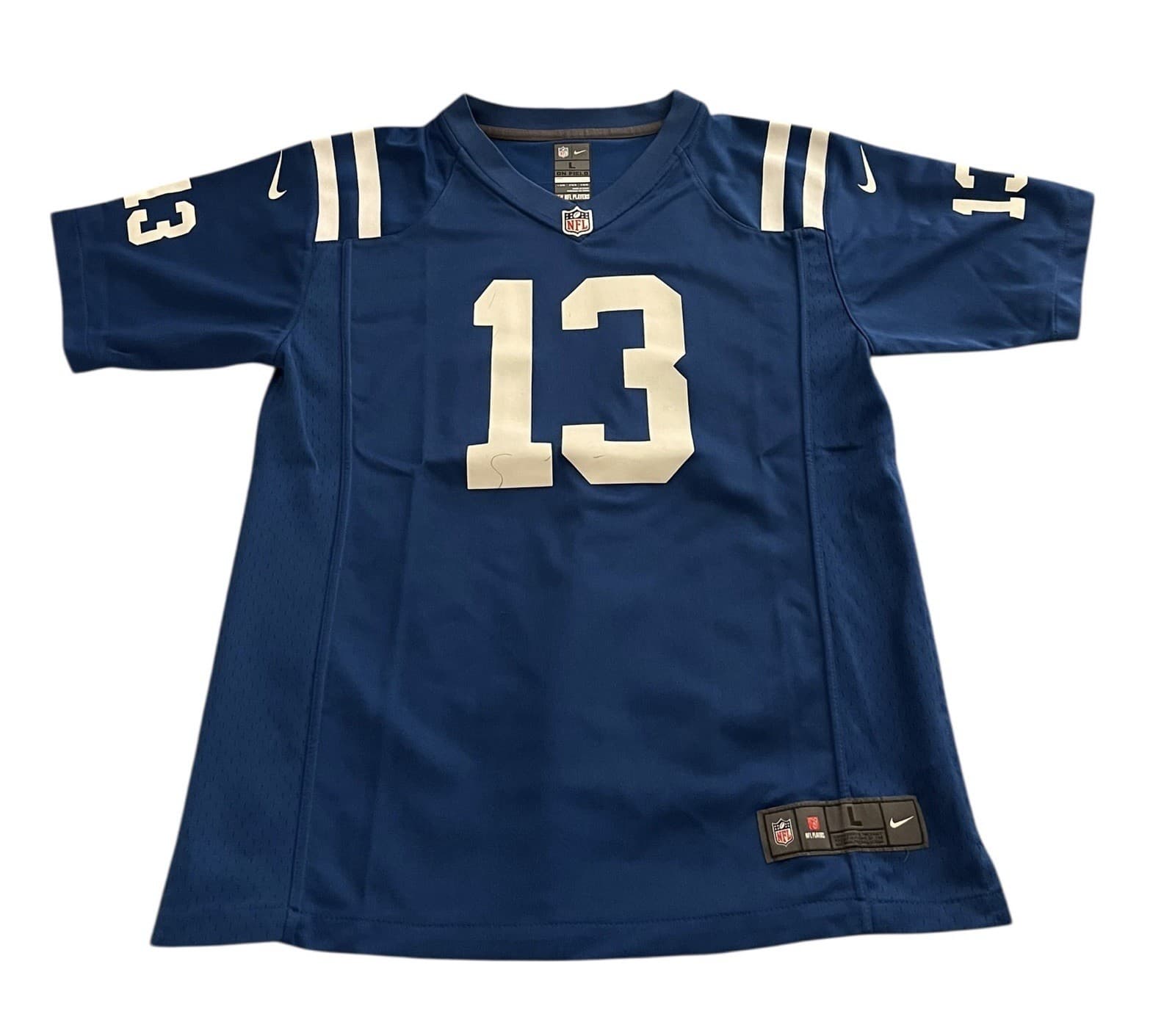Nike On Field NFL Indianapolis Colts TY Hilton #13 Jersey Men’s L Authentic