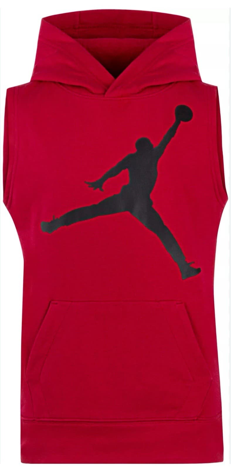 Jordan Hoodie Jumpman Red Sleeveless Sweatshirt Boys Youth Large 12-13 Yrs