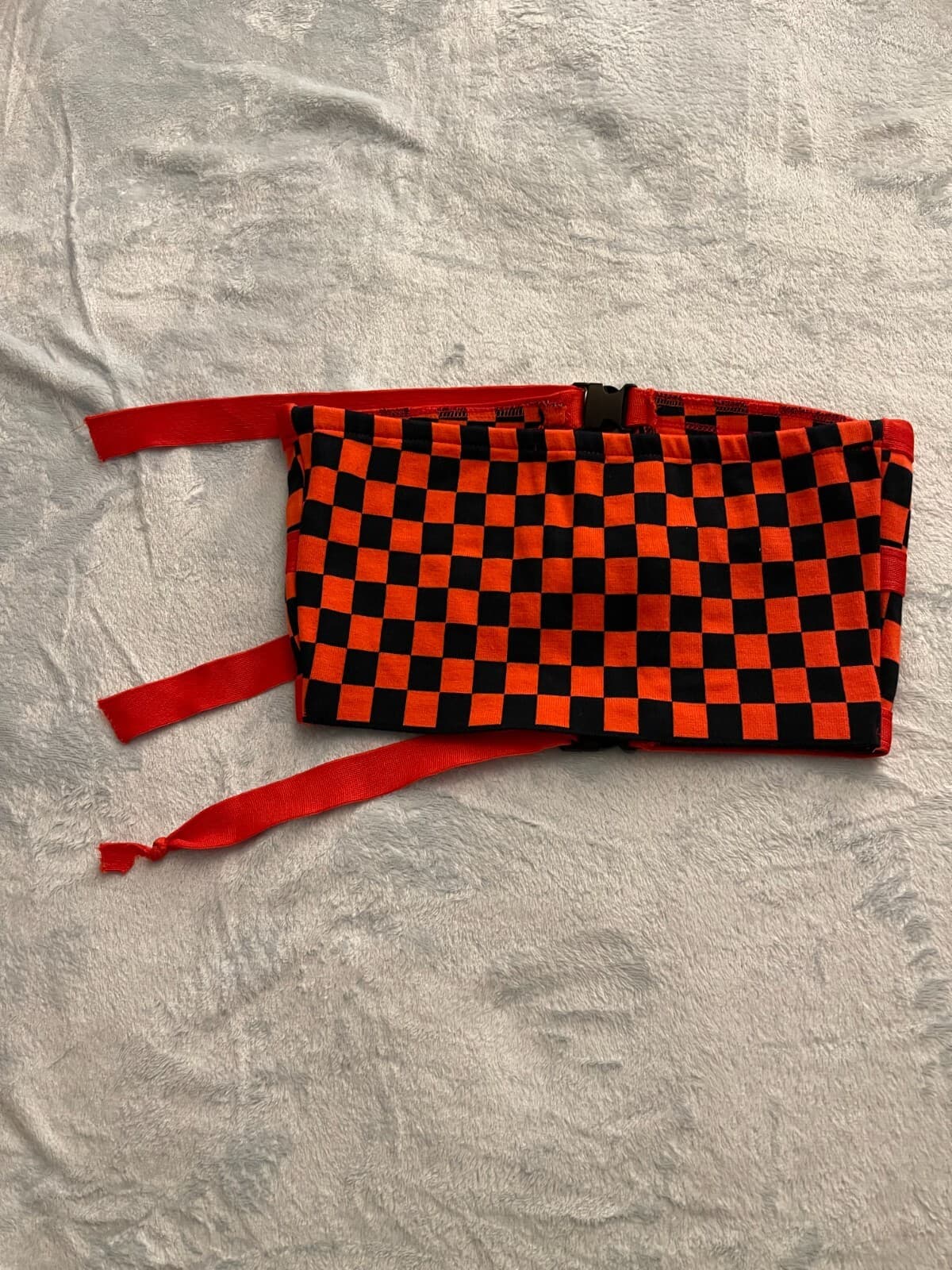 Fashion Nova Women's Red & Black Comfy Plaid Halter Top Size Medium