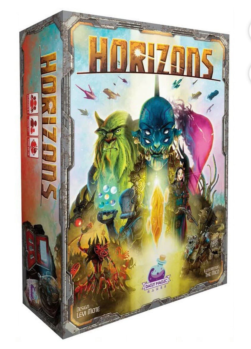 Horizons Board Game, Daily Magic Games, Ages 14+, 2-5 Players, Sci-Fi, Space