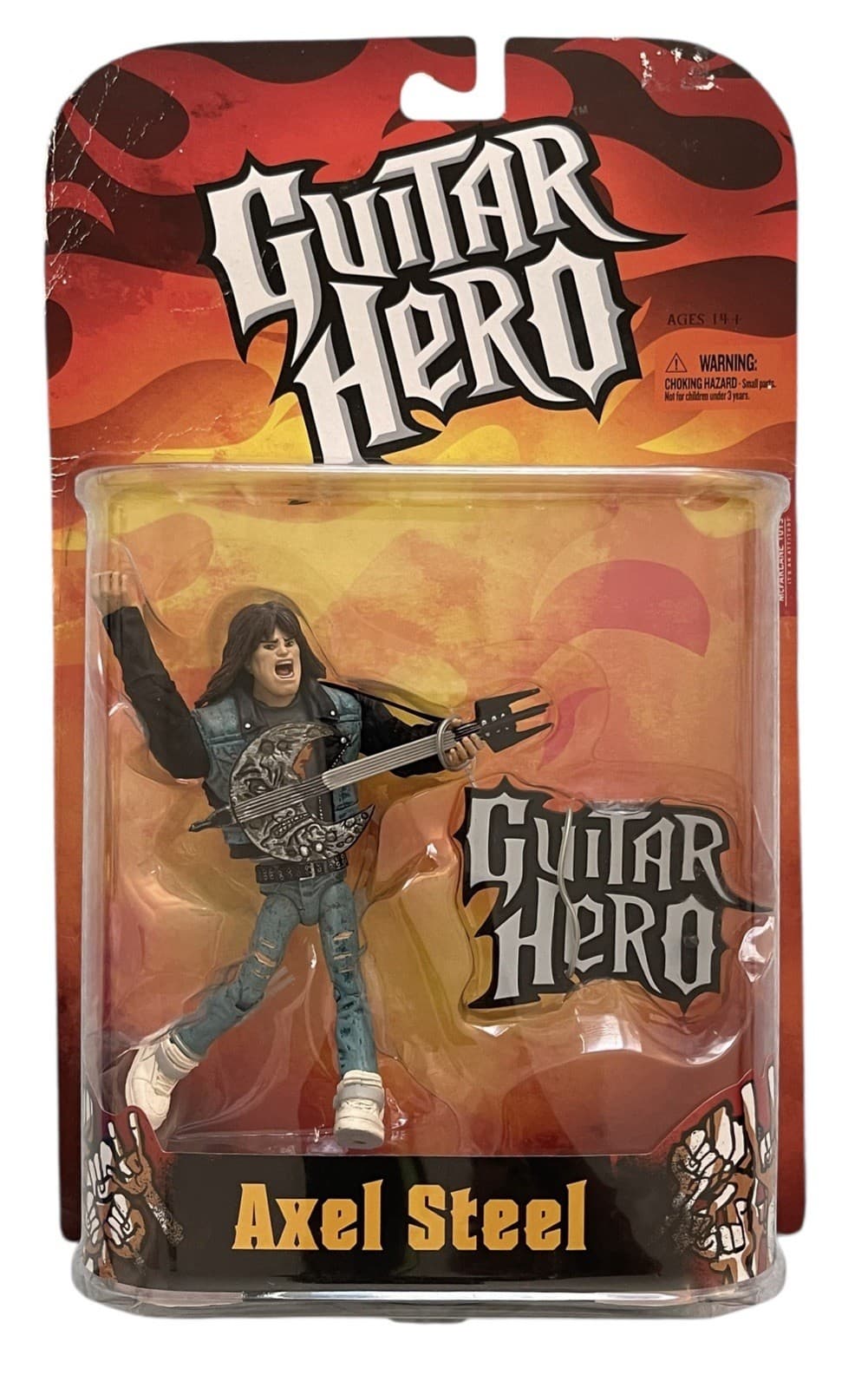 McFarlane Toys Guitar Hero Axel Steel Variant Rock Star Action Figure Series One