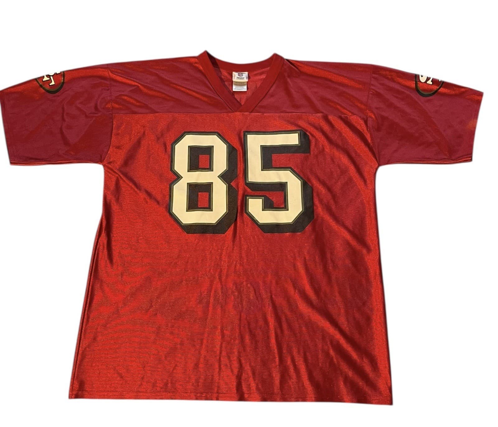 Vernon Davis Mens XL Red San Francisco 49ers NFL Team Apparel Jersey