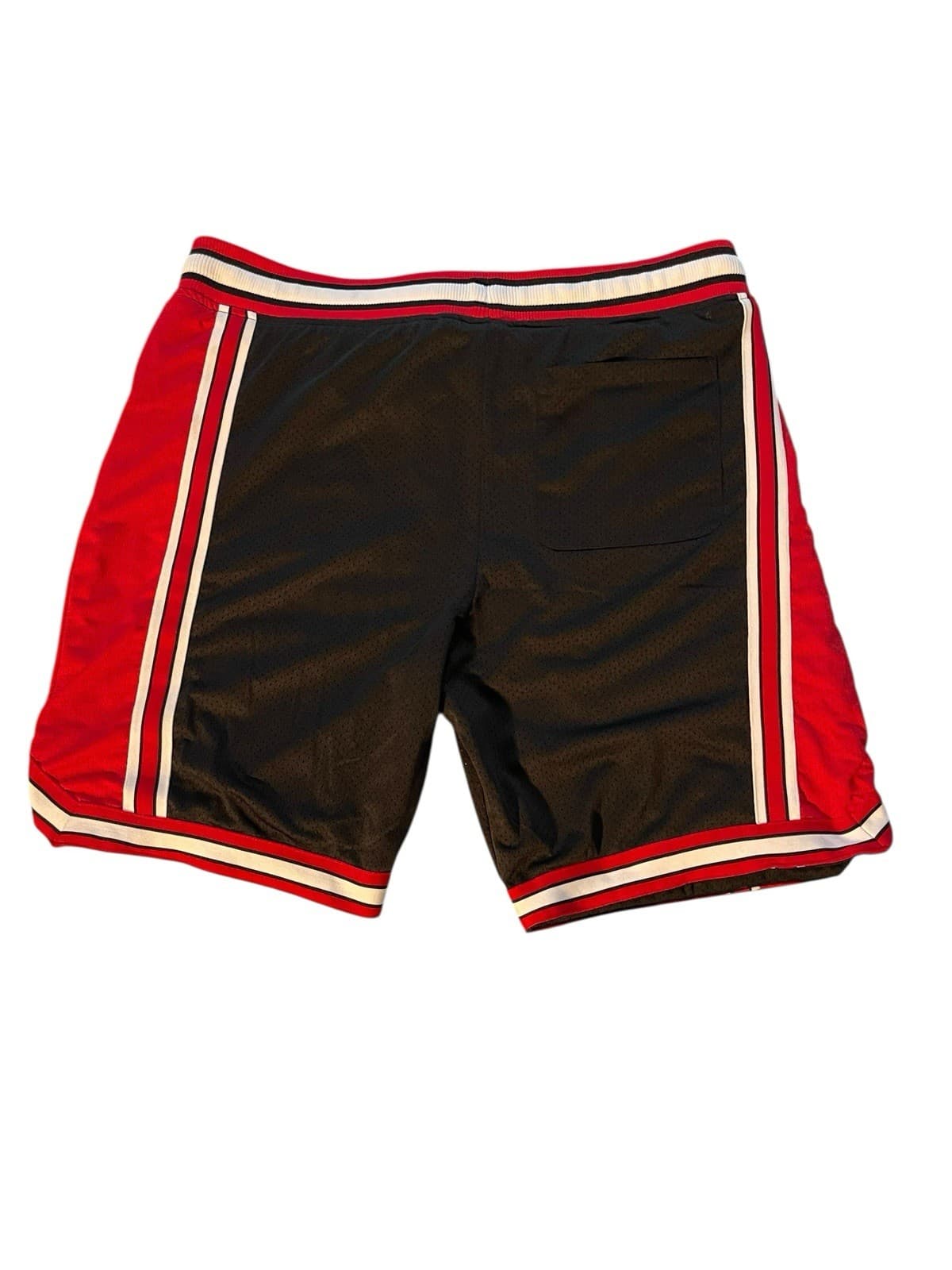 Jordan Craig Basketball Shorts Black, Red, & White 3xl