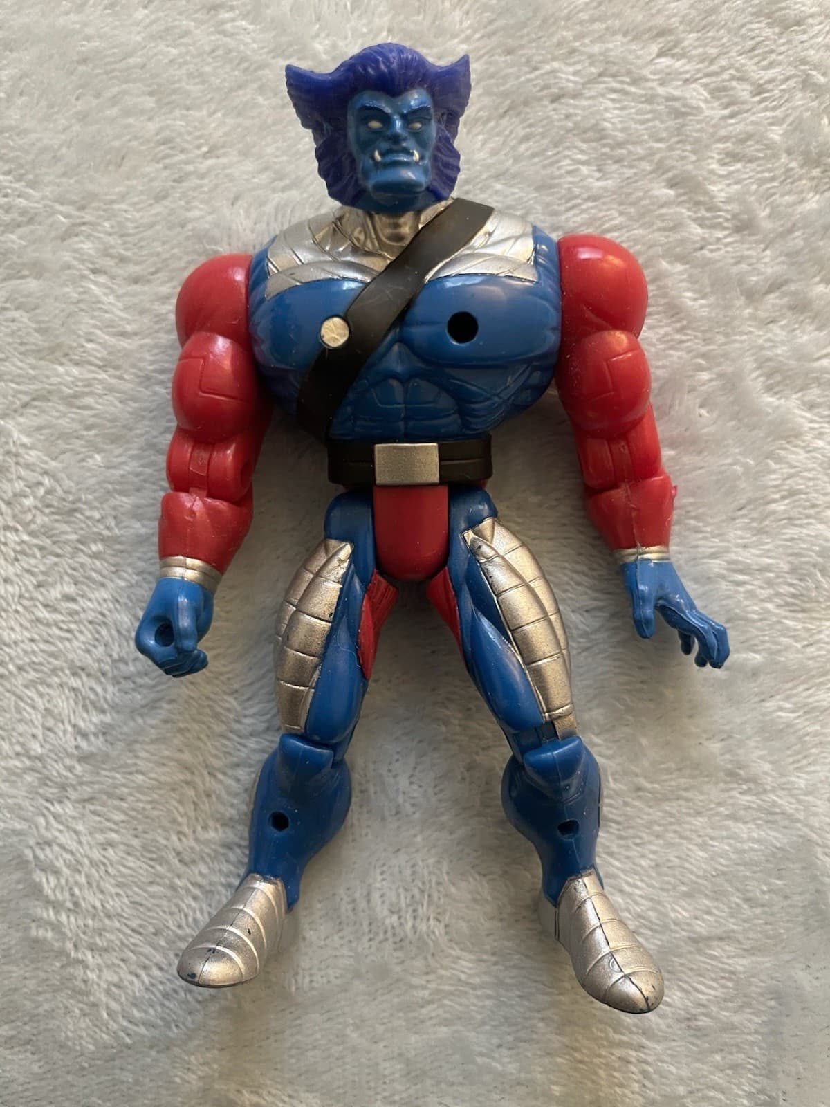 Toy Biz X Men 1996 Mutant Armor Heavy Metal Beast Figure 5.5” Only