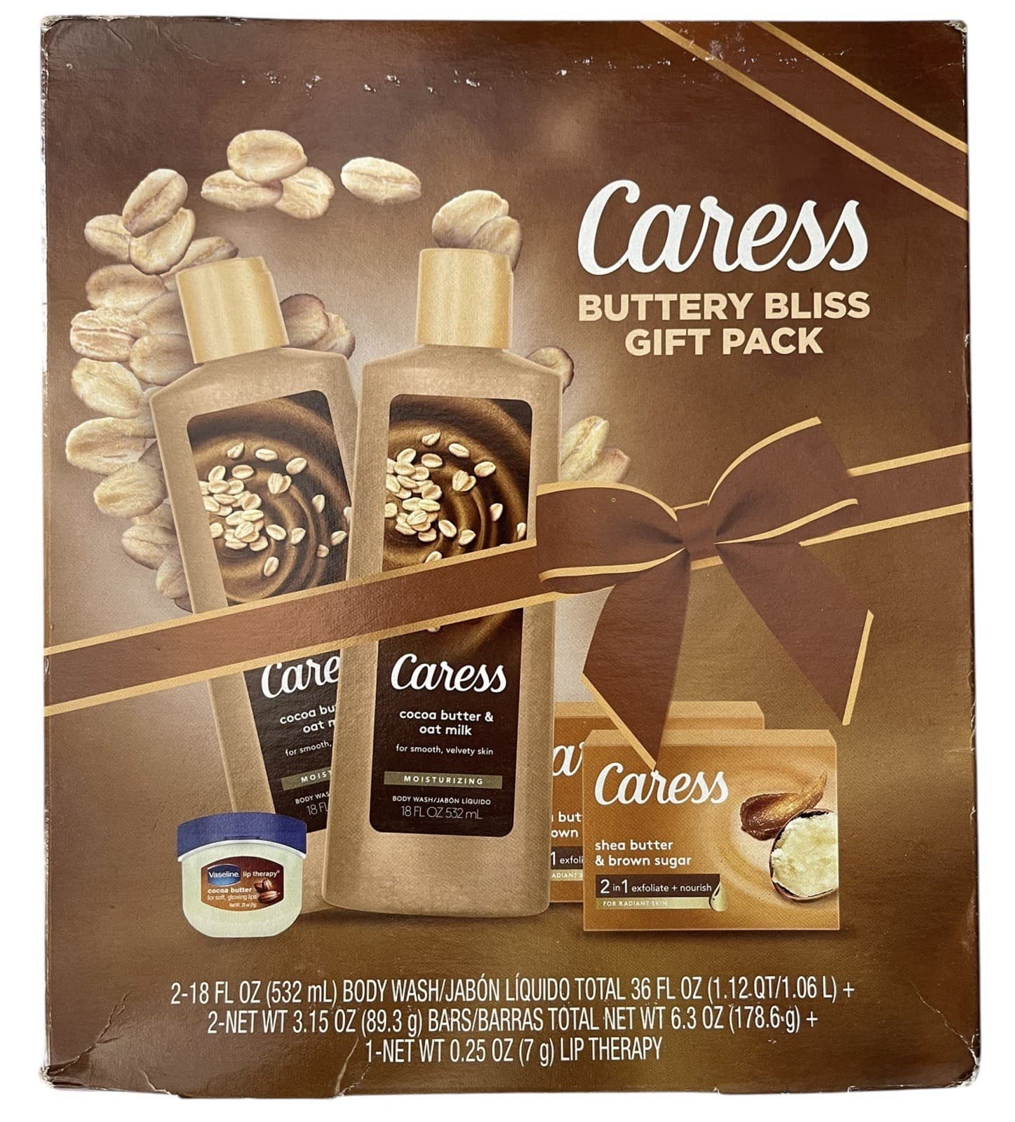 Caress Buttery Indulgence Gift Pack: Shea Butter & Brown Sugar Body Wash