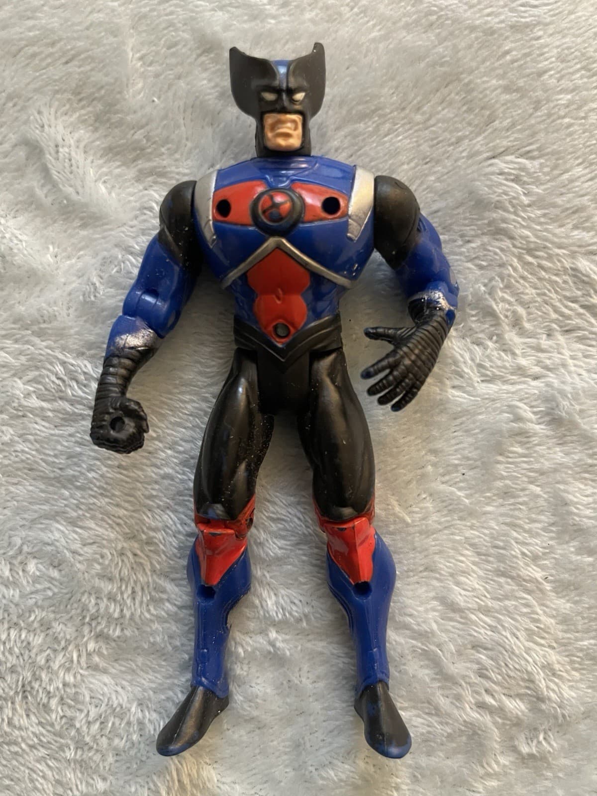 Wolverine Battle Armor Marvel ToyBiz Vintage 1996 5" Figure Comic Book Hero
