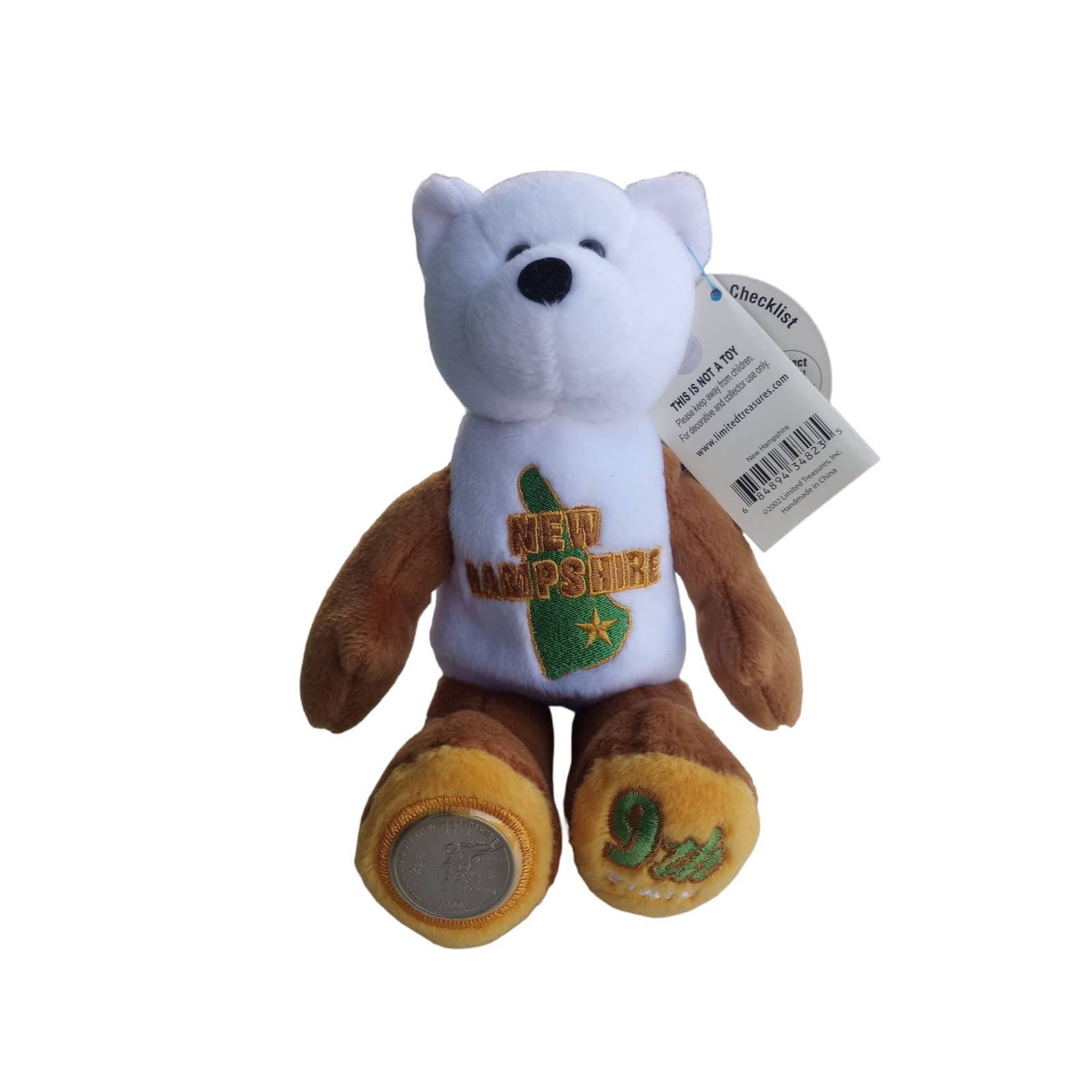 NEW HAMPSHIRE #9 Coin Bear Limited Treasures Collectible Uncirculated Quarter