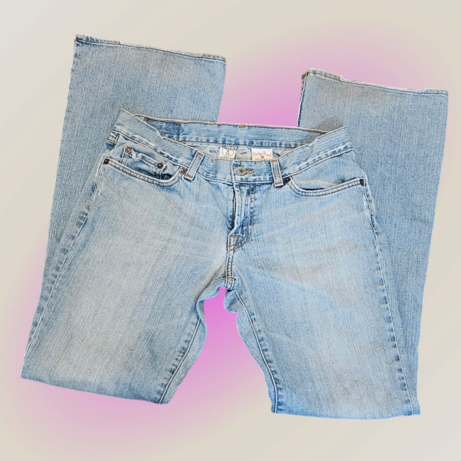 Vintage Lucky Brand Charmed Fit Distressed Jeans Size 8