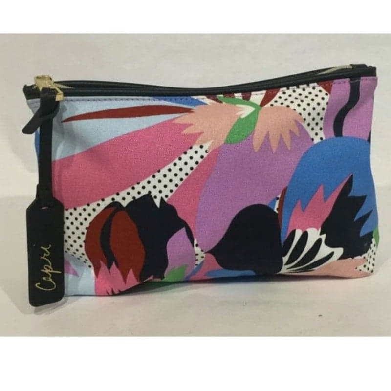 Estee Lauder Capri Cosmetic Travel Bag Pouch Floral