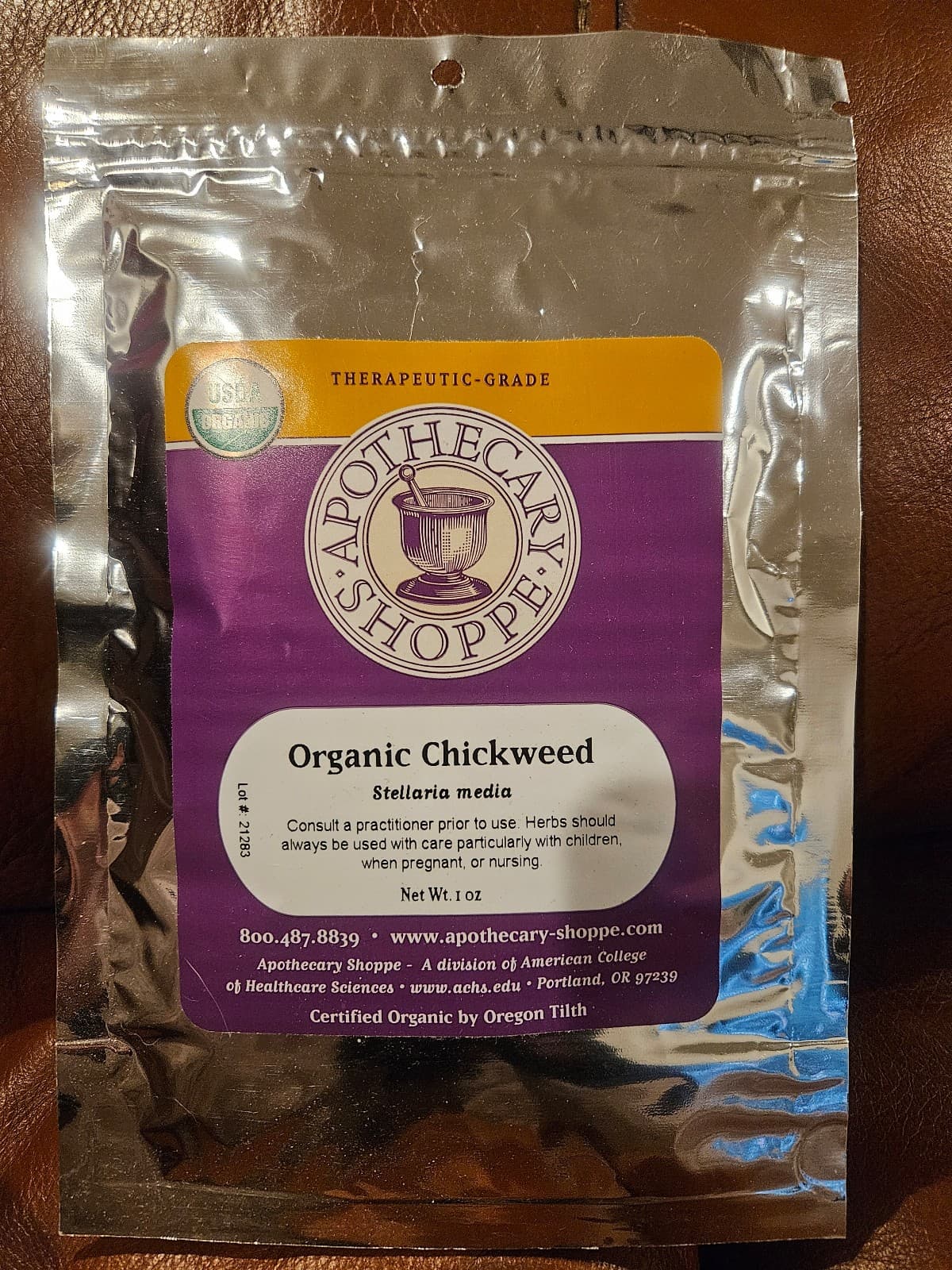 Organic Chickweed 1 oz