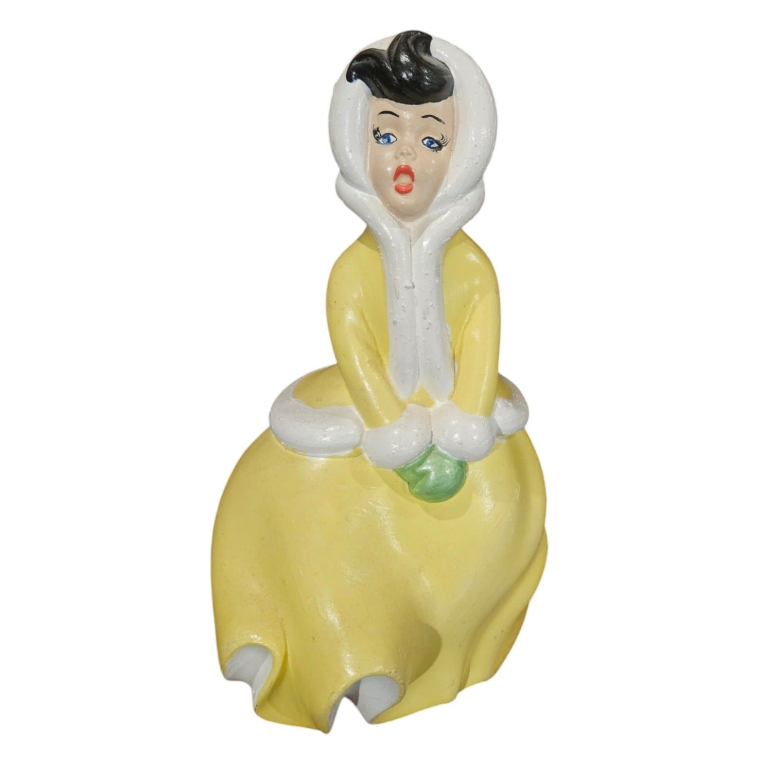 Vintage Atlantic Mold Ceramic Christmas Caroler Hand Painted