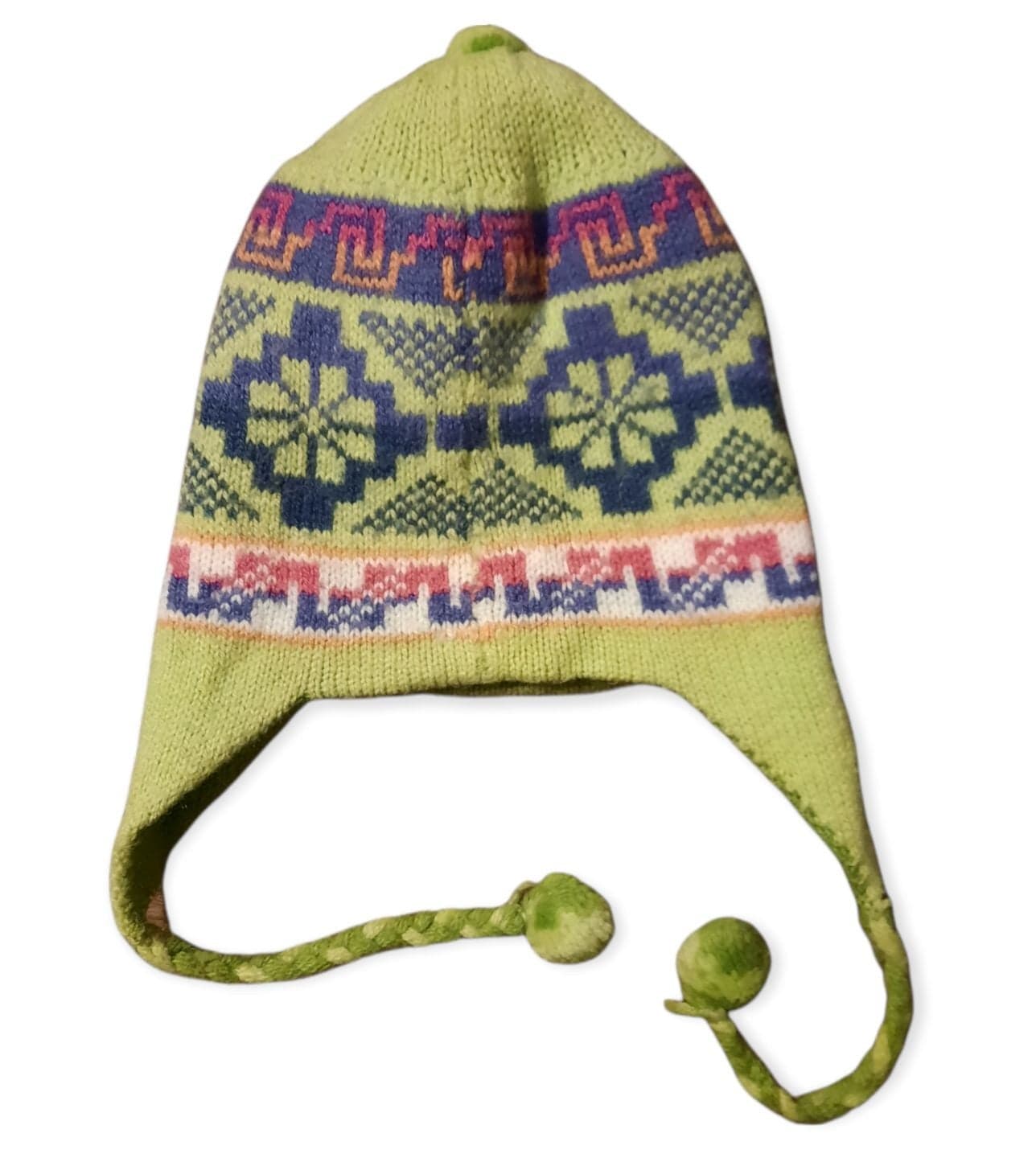 Girls Double-sided Peruvian Winter Hat