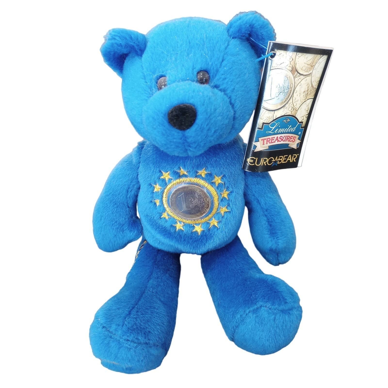 Limited Treasures 1999 Euro Teddy Bear Plush Bean Bag Uncirculated Coin Tagged