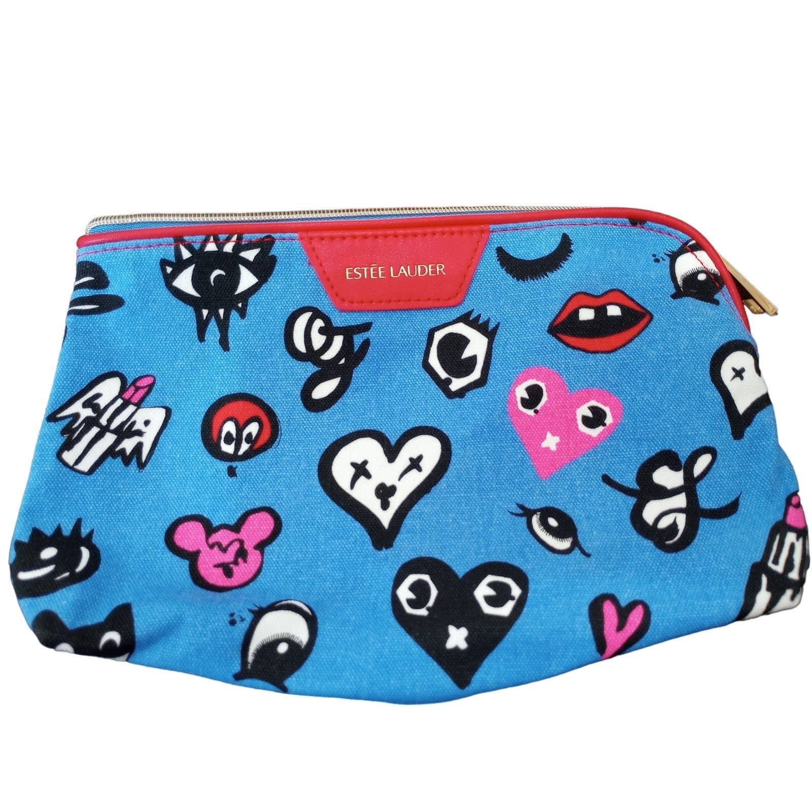 Estee Lauder Quentin Jones Collab Designer Makeup Bag Zipper Pouch Pop Art
