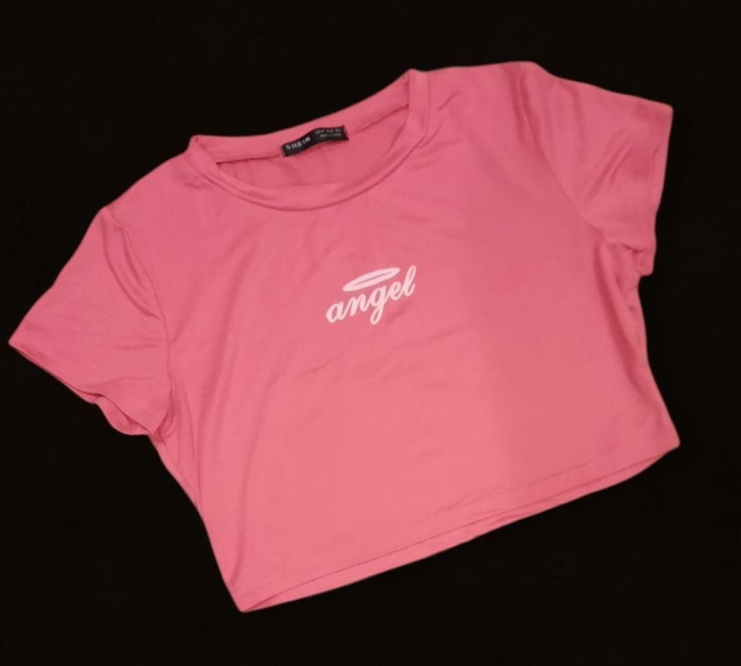 Size M Angel Crop Tshirt