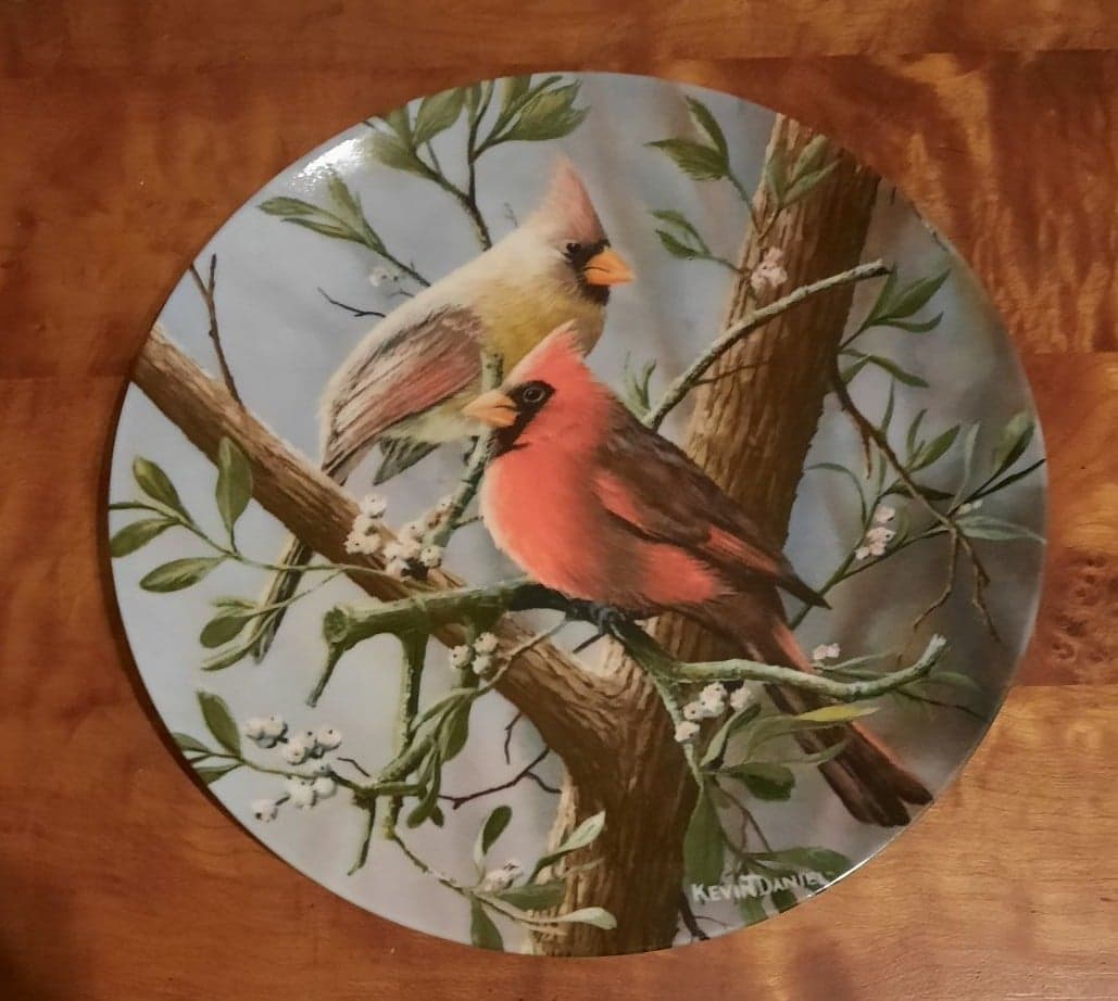 The Cardinal Collector Plate with COA