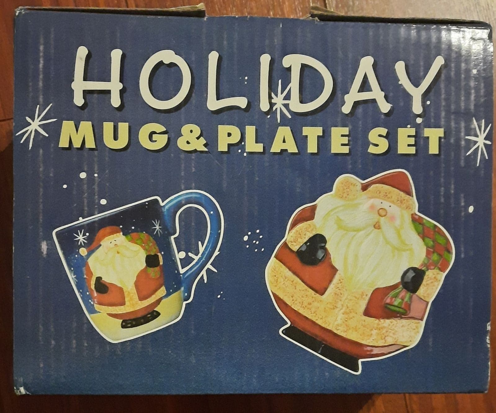 Santa Holiday Mug and Plate Set