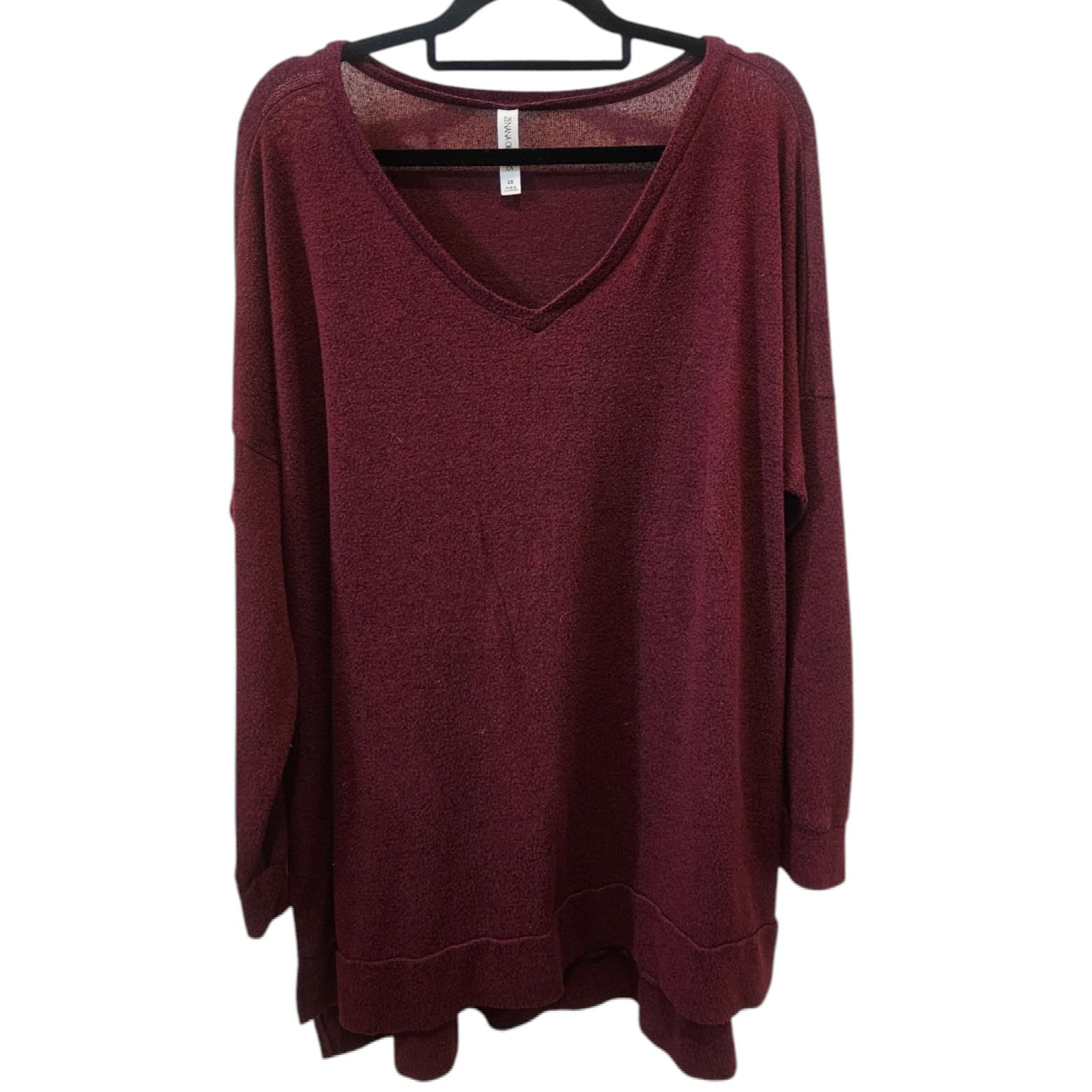 Womens 2X Zenana Outfitters Lightweight Longsleeve Top