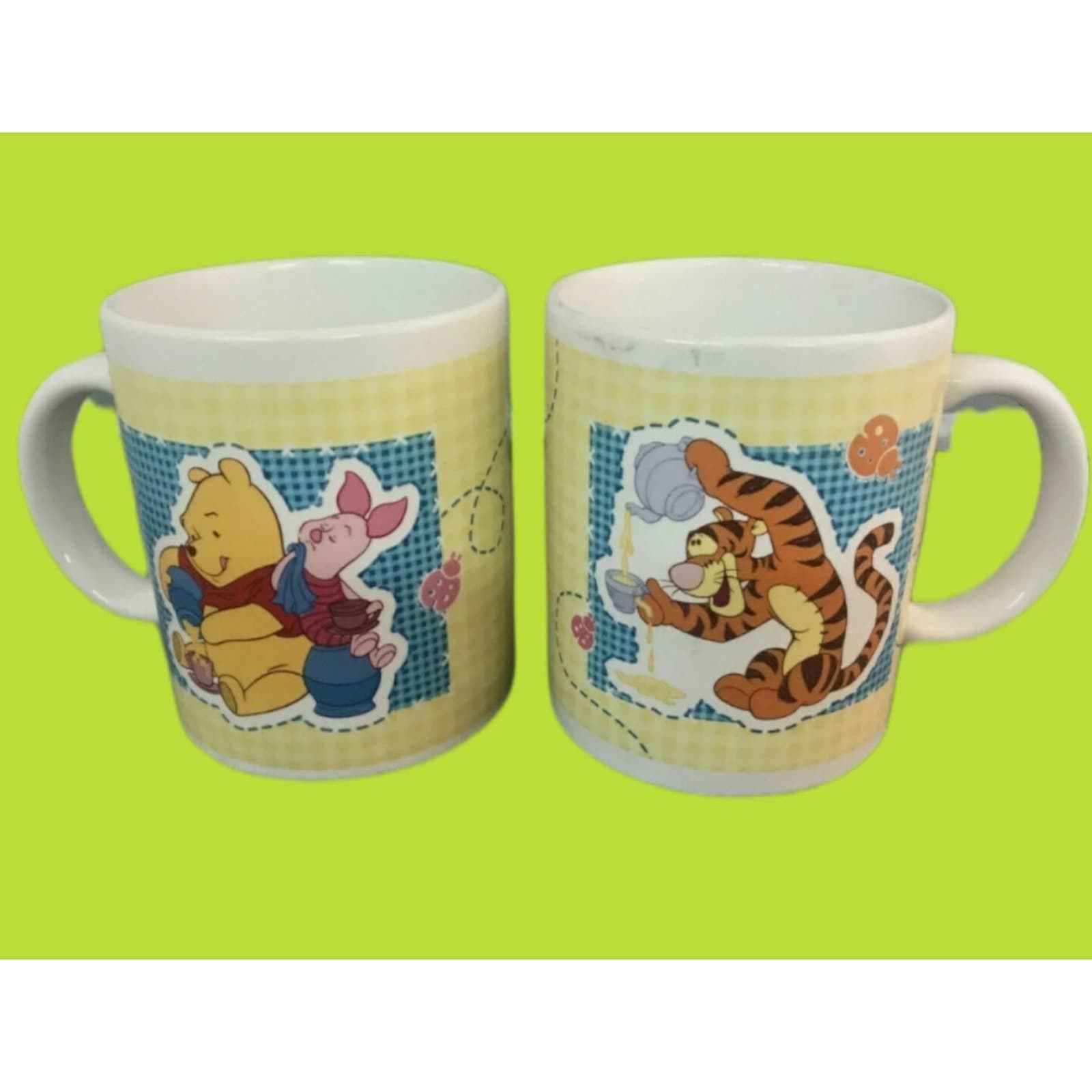 Winnie the Pooh Mugs Set of 2 Disney Collector