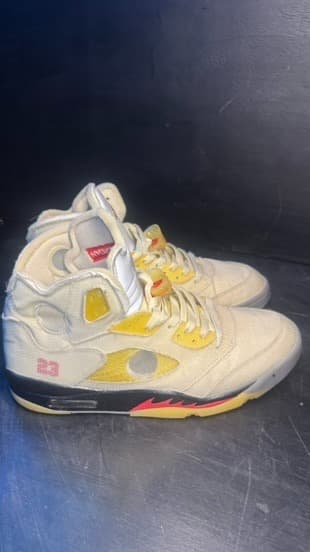 Jordan 5 off white size 12
