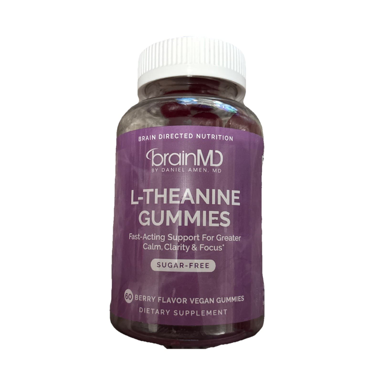NEW & SEALED - BrainMD L-Theanine Gummies for Calm, Clarity & Focus (60) gummi
