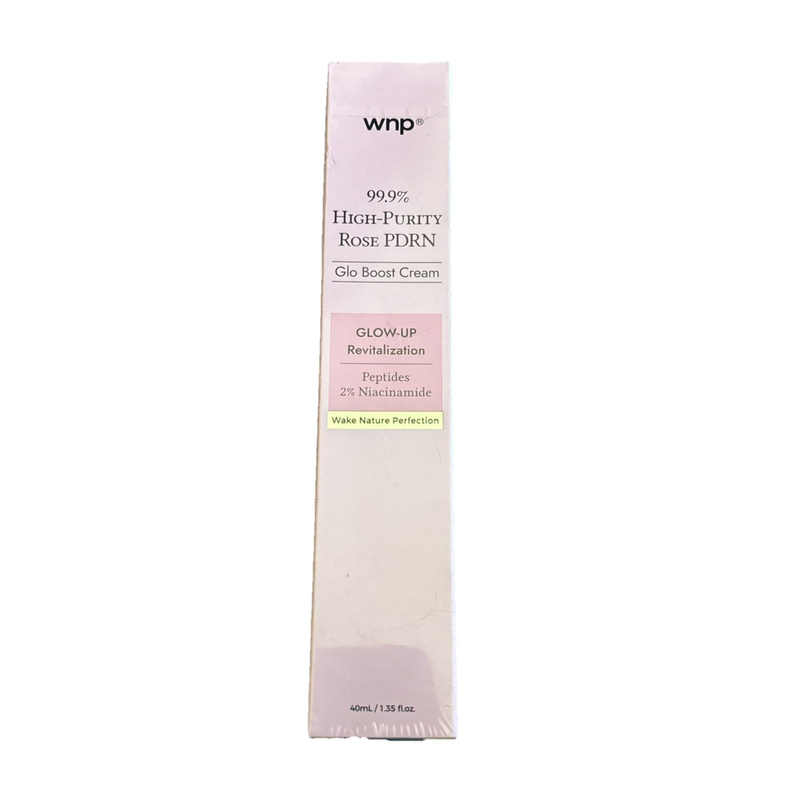 wnp 99.9% High-Purity Rose PDRN Glo Boost Cream Moisturizer Niacinamide 40ml