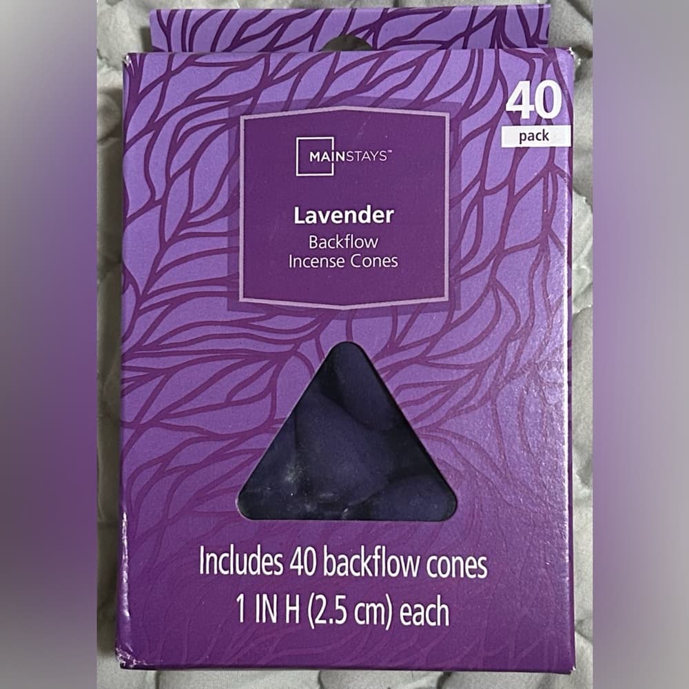Mainstays Lavender Scented Backflow Incense Cones