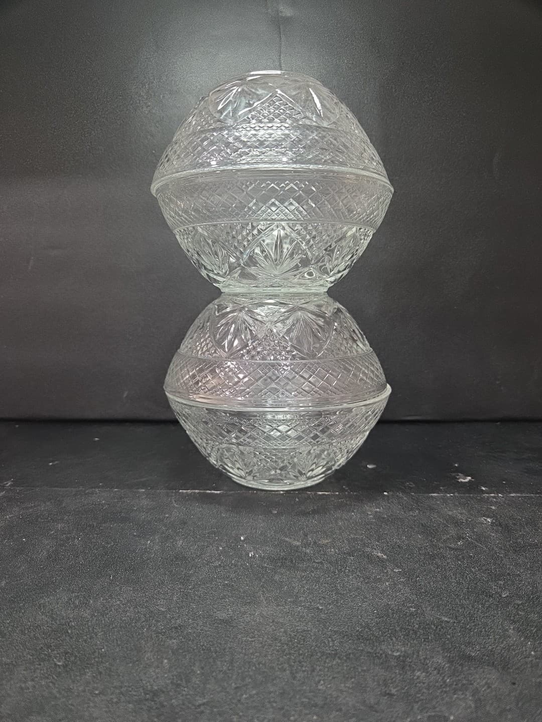J. G. Durand Cristal D'ARQUES Star Pattern Glass Cereal Soup Bowl 5-½" Set Of 4