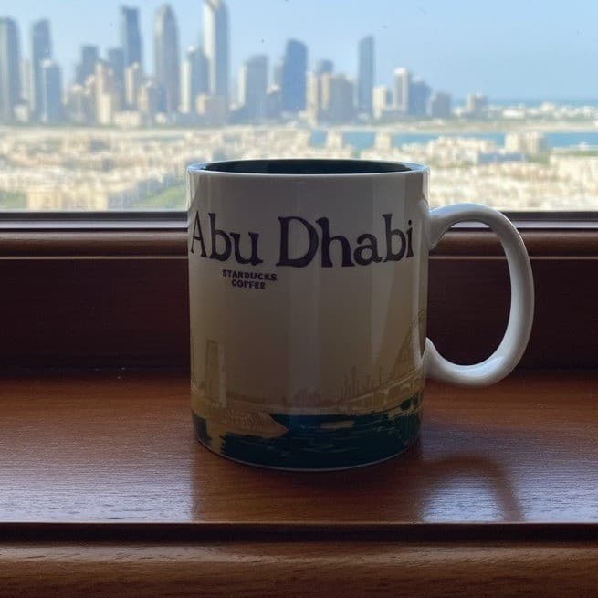 Starbucks Mug Abu Dhabi 16 oz, Retired 2012 Edition, Global Icon Series Mug