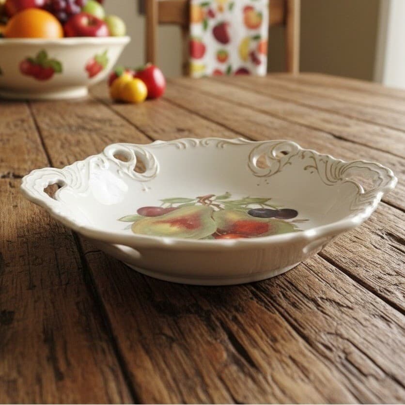 BETSON Hand Painted Fruit Trinket Candy Dish