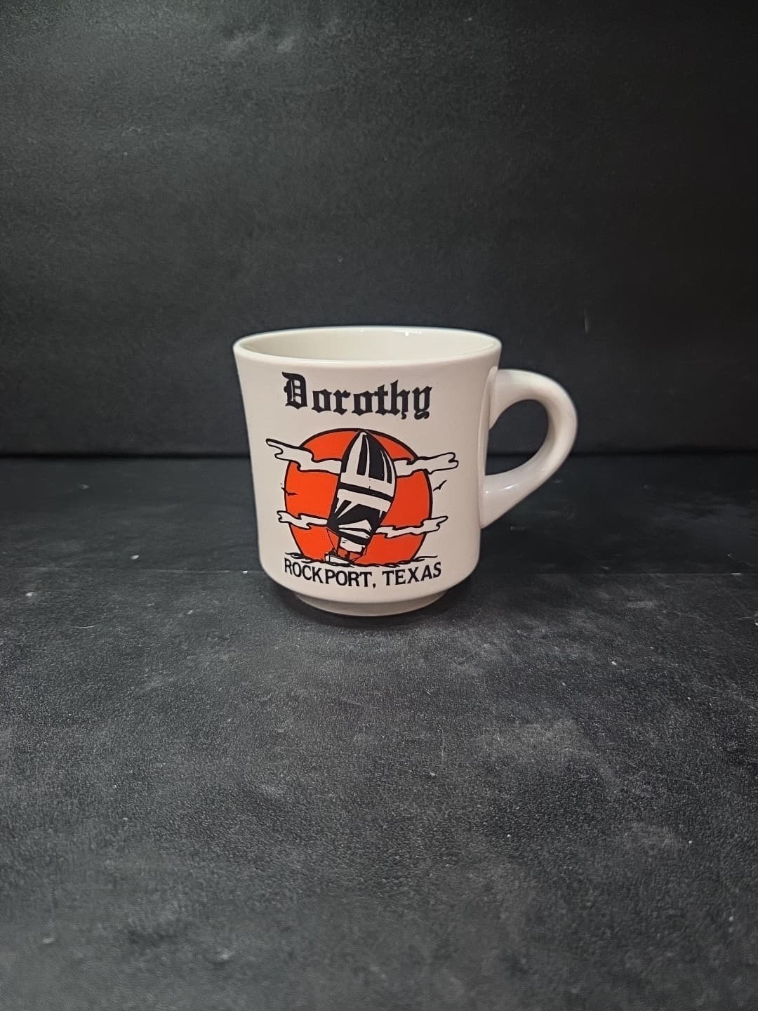 Rockport Texas Vintage Coffee Mug, Pre Hurricane Harvey, D Handle, Souvenir