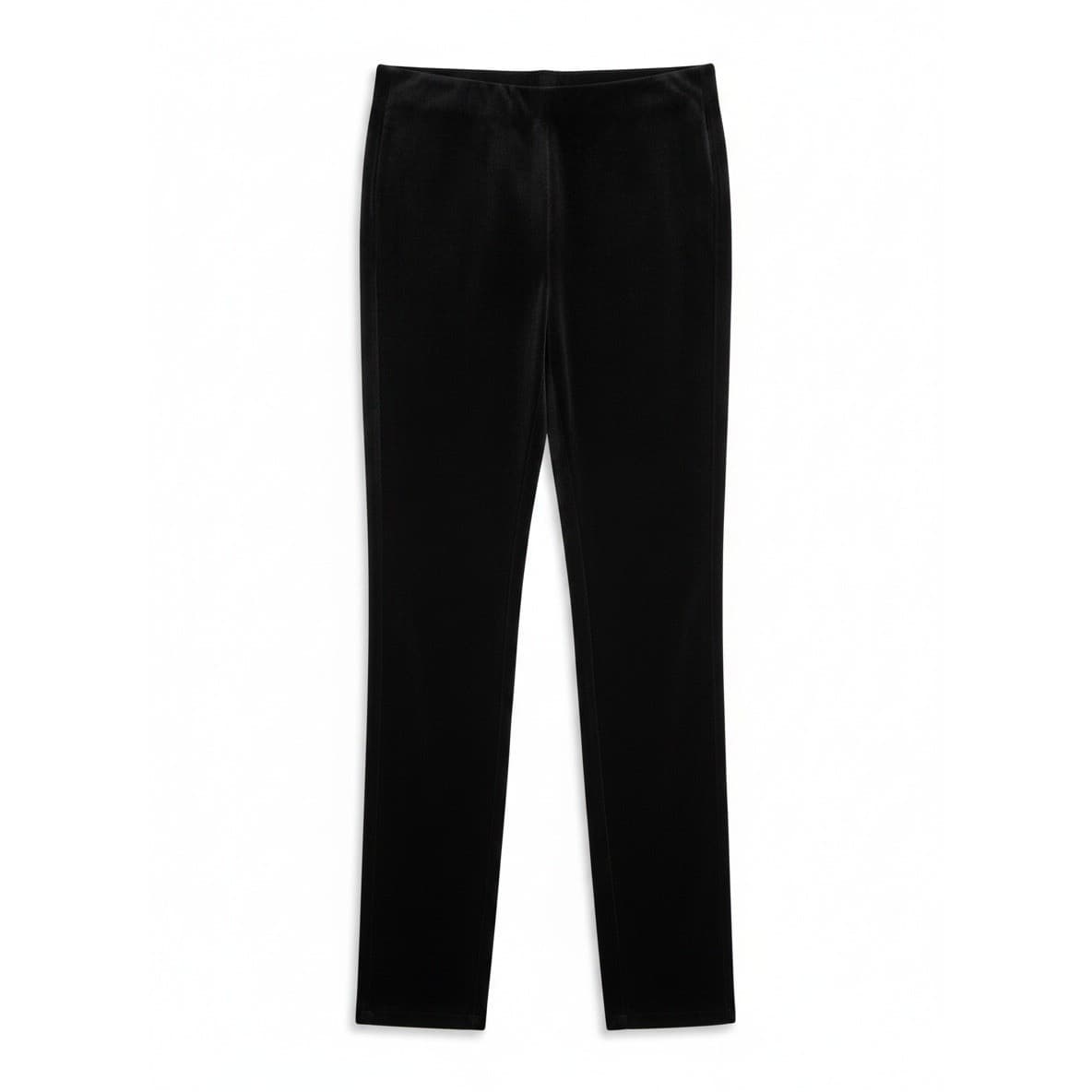 Gap Black Velvet Leggings, Slim Fit Stretch Velour Pants, Women's Medium