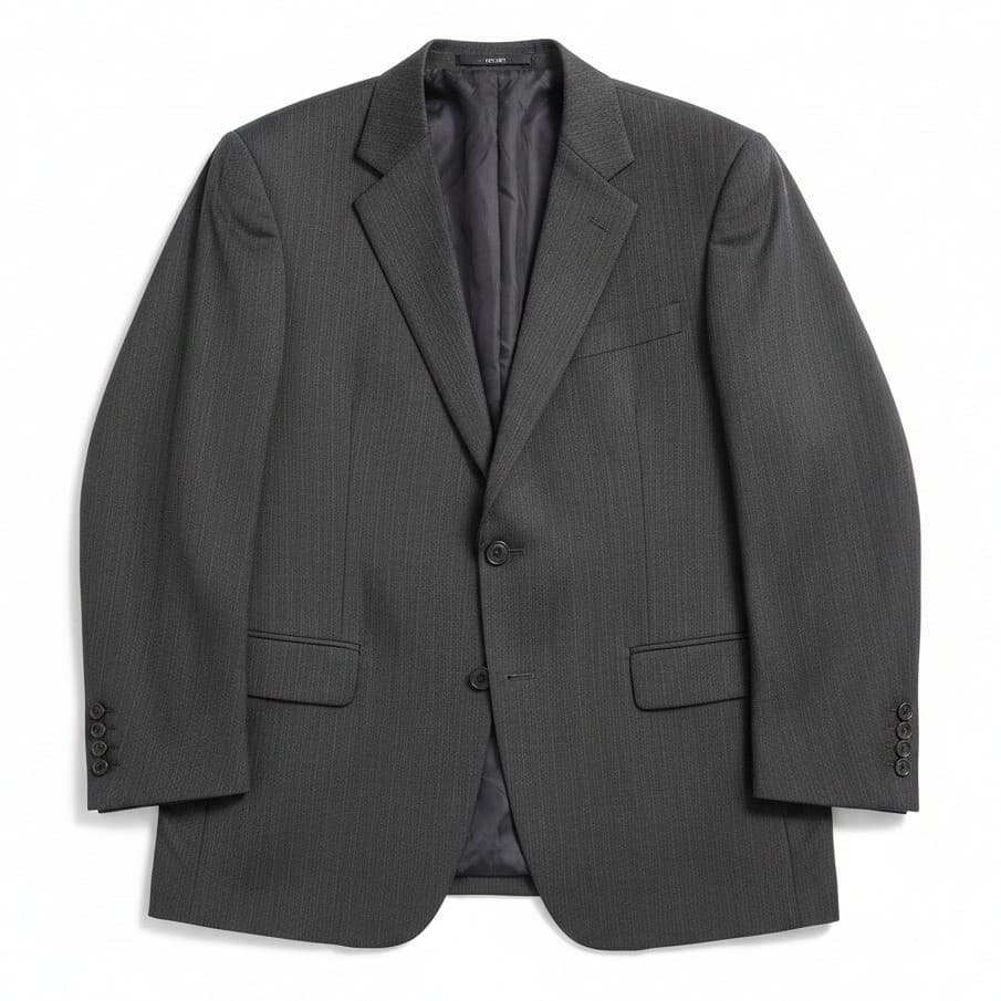 Jos. A. Bank Charcoal Grey Pinstripe 100% Wool 2-Button Suit Jacket, Men's 44R